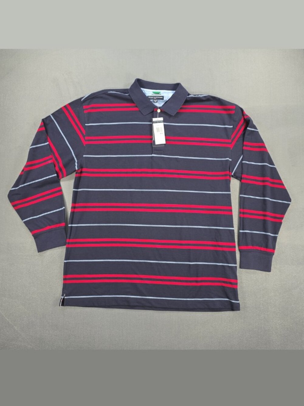 Vintage 2006 Tommy Hilfiger Golf Men's XXL NWT Striped Long Sleeve Polo